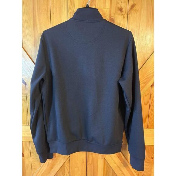 U.S. Polo Assn. Black Full Zip Track Jacket Embroidered Logo Pockets Size Medium - Picture 7 of 7